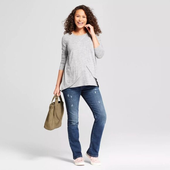 ISABEL MATERNITY distressed bootcut jeggings 0/25R - Picture 5 of 5